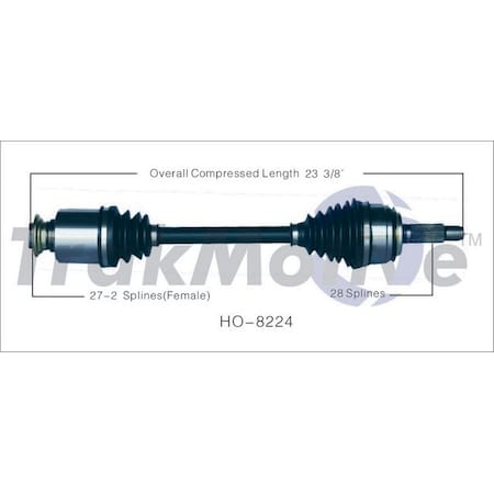 Surtrack Axle Cv Axle Shaft, Ho-8224 HO-8224